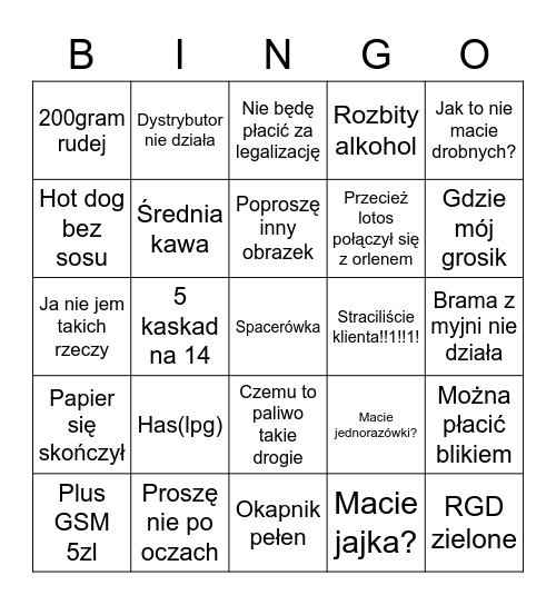 Bingo Lotosowe Bingo Card