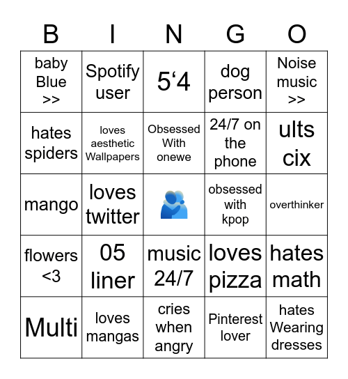 Lisa‘s bingo 💘 Bingo Card