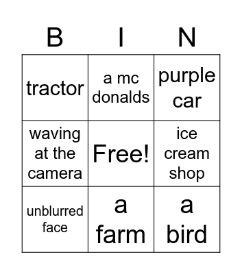 Geoguessr bingo Card