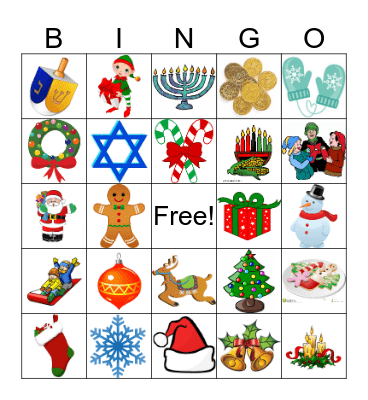Holiday Bingo Card