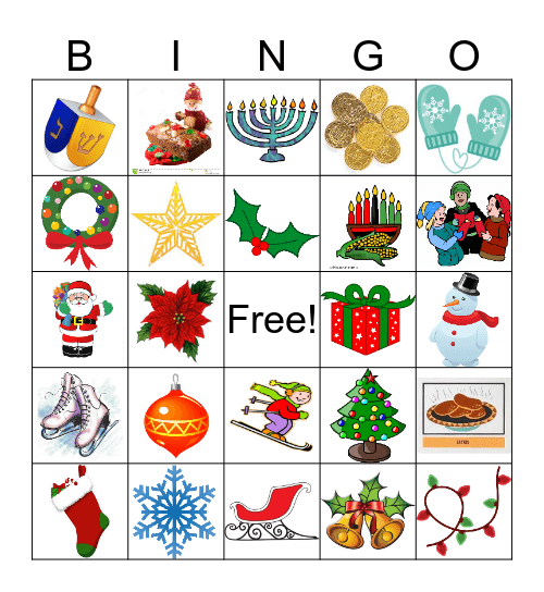 Holiday Bingo 2 Bingo Card