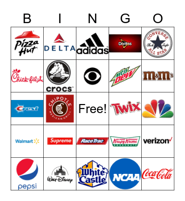 LOGO BINGO! Bingo Card