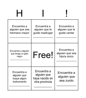 “Find-Someone-Who” Bingo Card