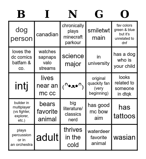 𝐅𝐫𝐞𝐝𝐧𝐞𝐭𝐰𝐨𝐫𝐤_ 𝐁𝐢𝐧𝐠𝐨 Bingo Card