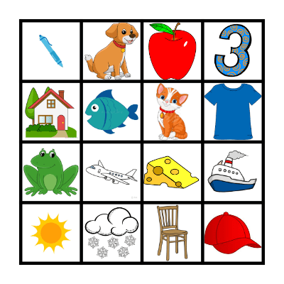 Bilingual Bingo! Bingo Card