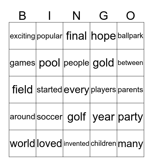 Vivid Page 36 & 37 Bingo Card