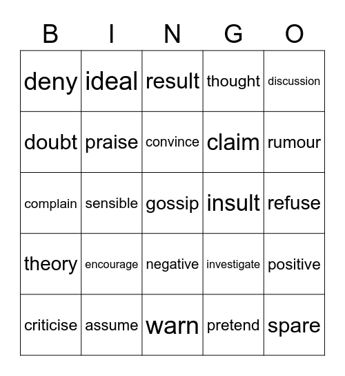 B1 - Unit 42 Bingo Card