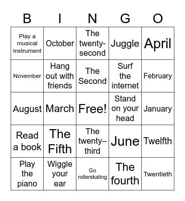 UNIT 9 -10 - PRE KET 2 Bingo Card