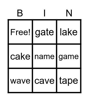 Oxford Phonics 3 unit 1 Bingo Card