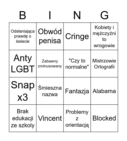 Onet Bingo v2 Bingo Card