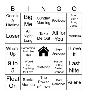 Bingo #4 Bingo Card