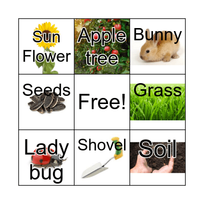 Horticulture Spring Bingo Card