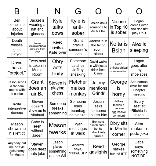 ATO Bingo Sheet Bingo Card