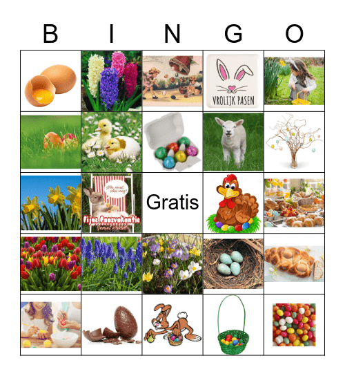 Pasen Bingo Card