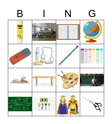 Ecole Bingo Card
