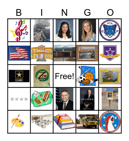 Colin Powell Bingo Board Bingo Card