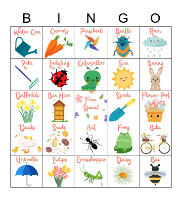 Spring Bingo Card