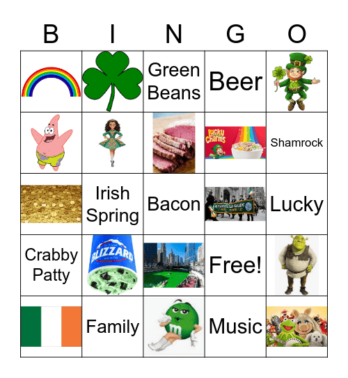 St. Patrick's Day Bingo 2 Bingo Card