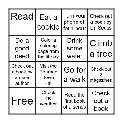 TEEN BINGO Card