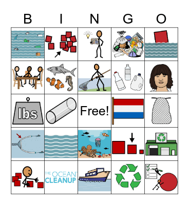 Ocean Clean Up Bingo Card