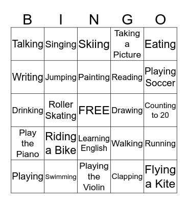 What are you Doing? Bingo Card