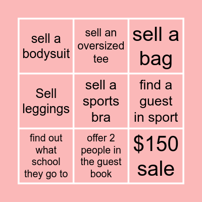 Tic Tac Toe Bingo Card