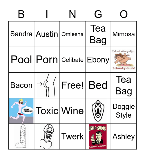 Drunken Bingo Card