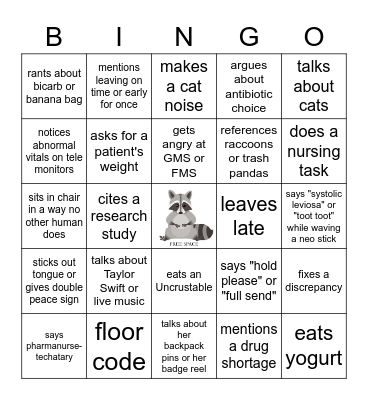 Trash Panda Bingo v2 Bingo Card