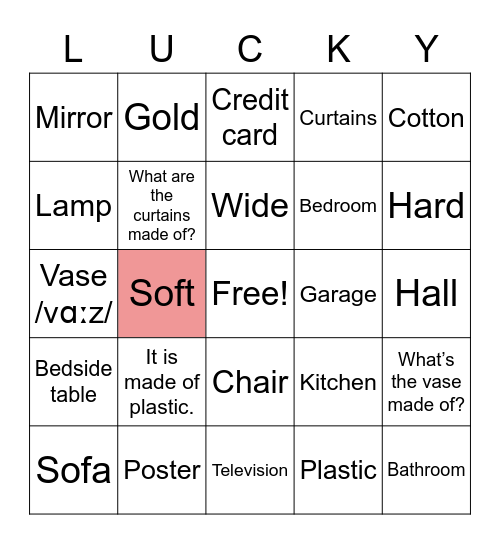 UNIT 10.1 - KET 2 Bingo Card