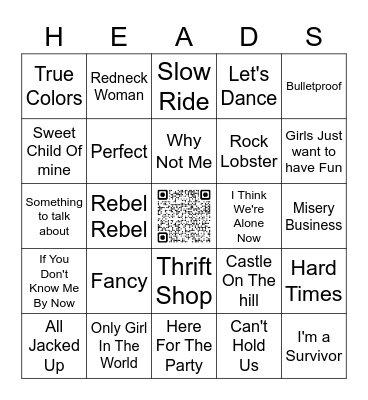 RED Bingo Card