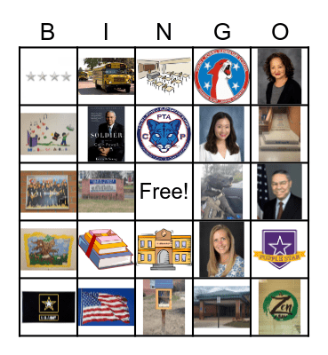 Colin Powell Bingo Board Bingo Card