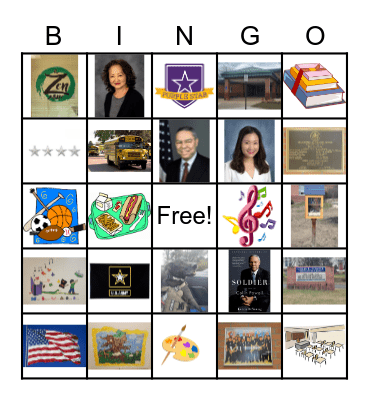 Colin Powell Bingo Board Bingo Card