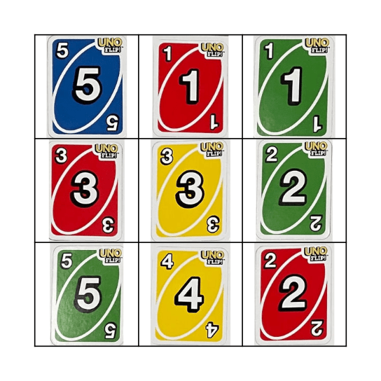 Uno Bingo! Bingo Card