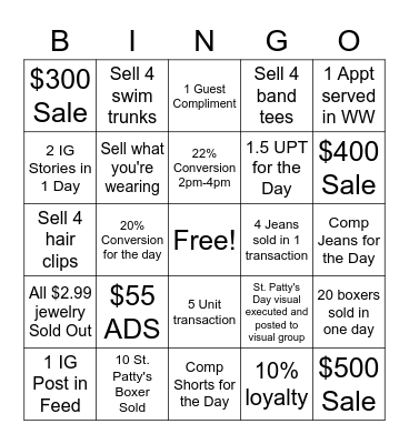 MARCH BREAK MADNESS!! Bingo Card