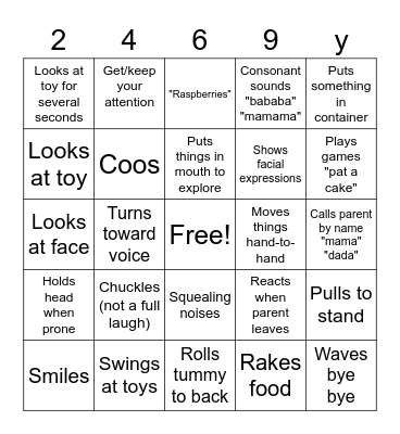 Development Bingo Card