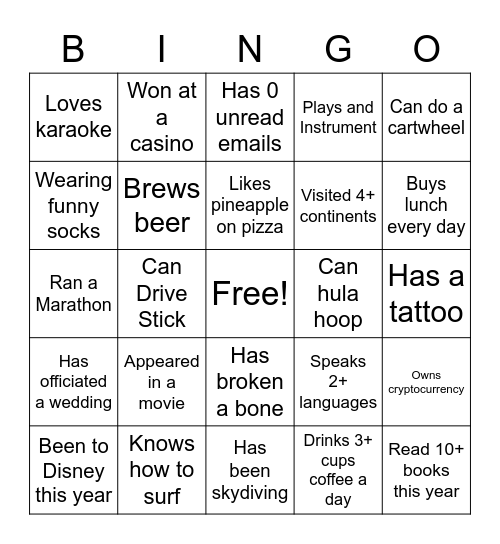 PB Attorney Summit Bingo Card