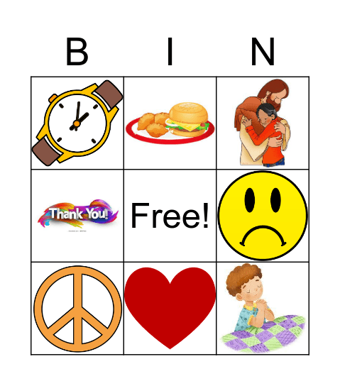 GOD Bingo Card