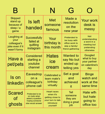 Bingo Card