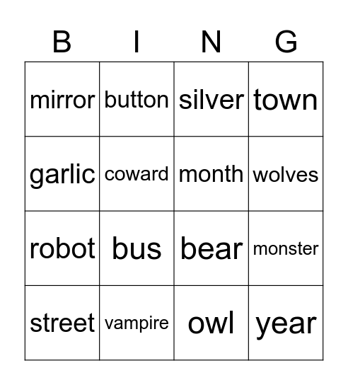 Bingo! Bingo Card