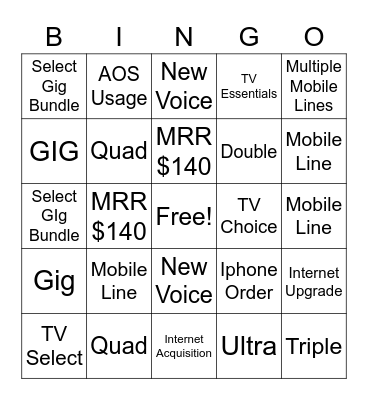 Better Together Bingo Card