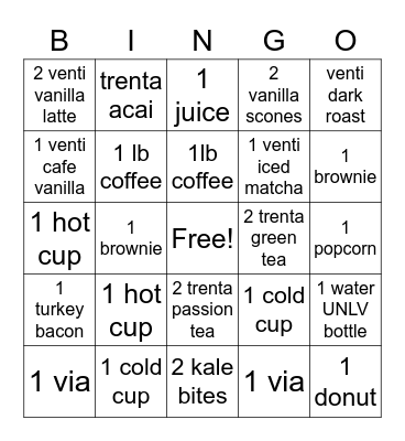 SALES BINGO Card