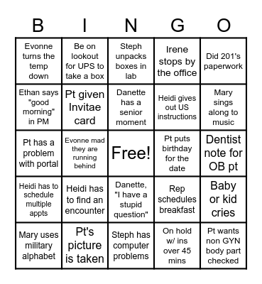 202 Bingo Card