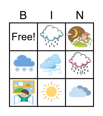 weather-greetings Bingo Card