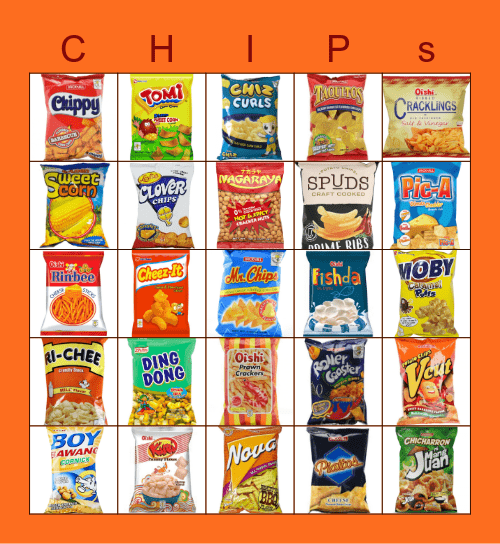 Pinoy Chips! Bingo Card