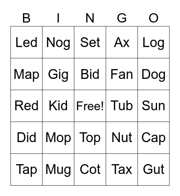 C5 Lesson 23 Book D Bingo Card