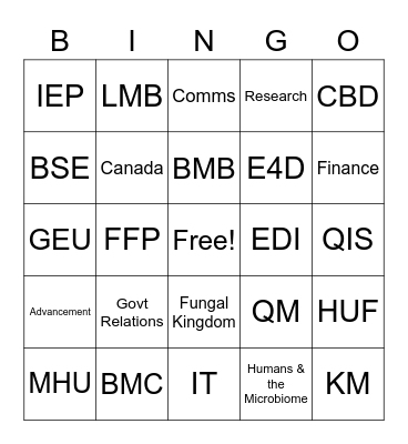 CIFAR BINGO! Bingo Card