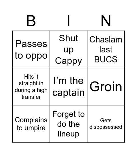 Banner Bingo Card