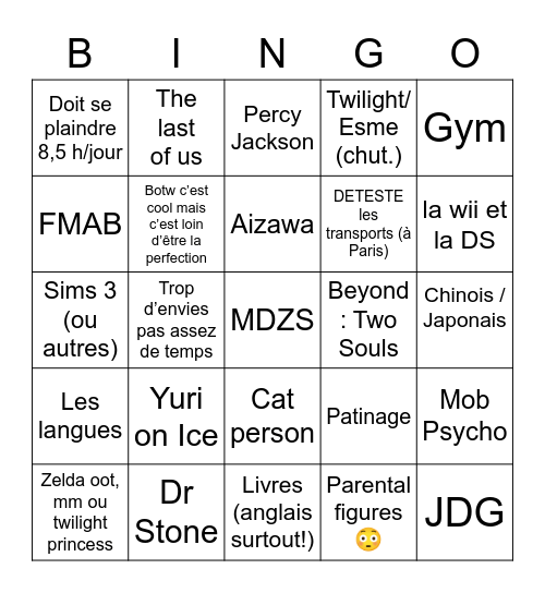 Bingo vegetiny Bingo Card