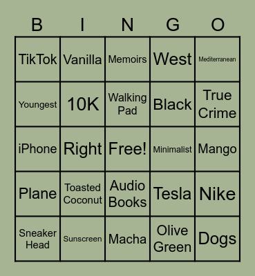 Get to Know Maaria Bingo Card