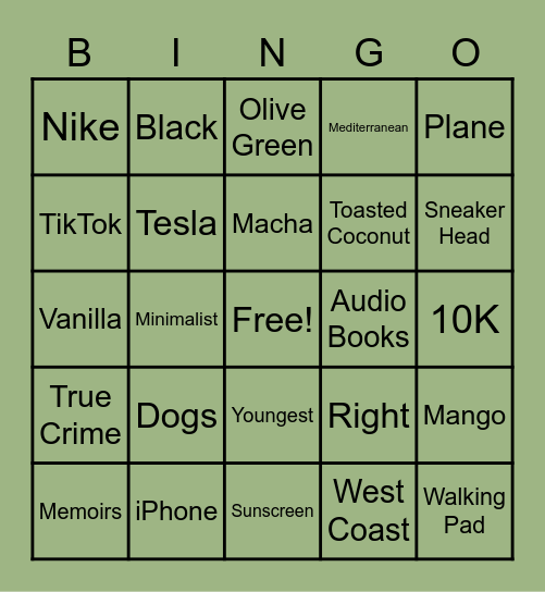 Get to Know Maaria Bingo Card